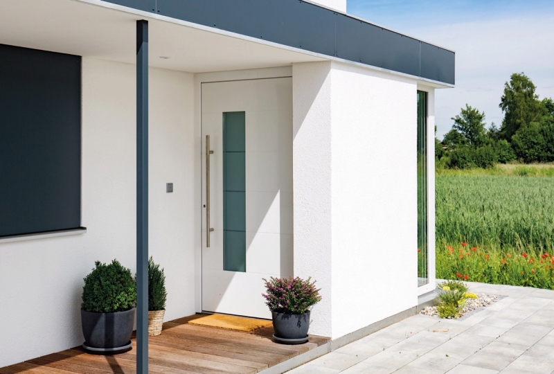 Schnelle und saubere Haustürmontage